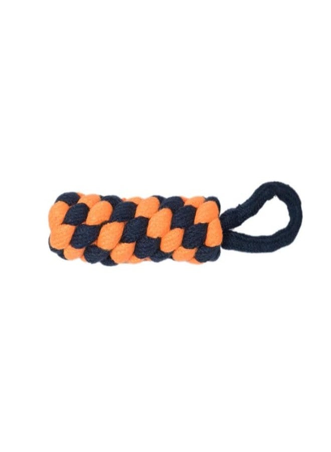 Misu Pet Store Twist Rope pet Item Shaped with Curve Hook for Grip or chew use with Round Rope Ends Works in tug Game Indoor Activity with bite Handle That fits jaw Hold Comfortably Blue - Orange - Image 2